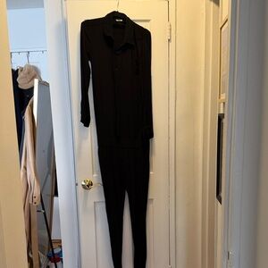 Monrow Classic Black Jumpsuit
